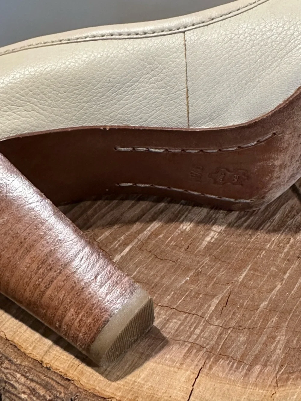 Michael Kors Cream Leather Buckle Pump - Picture 10 of 13